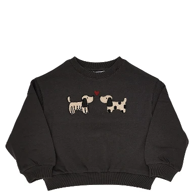 Dogs embroidery sweatshirt