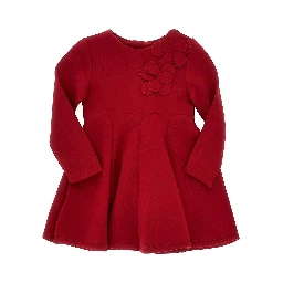 Flower details mini dress