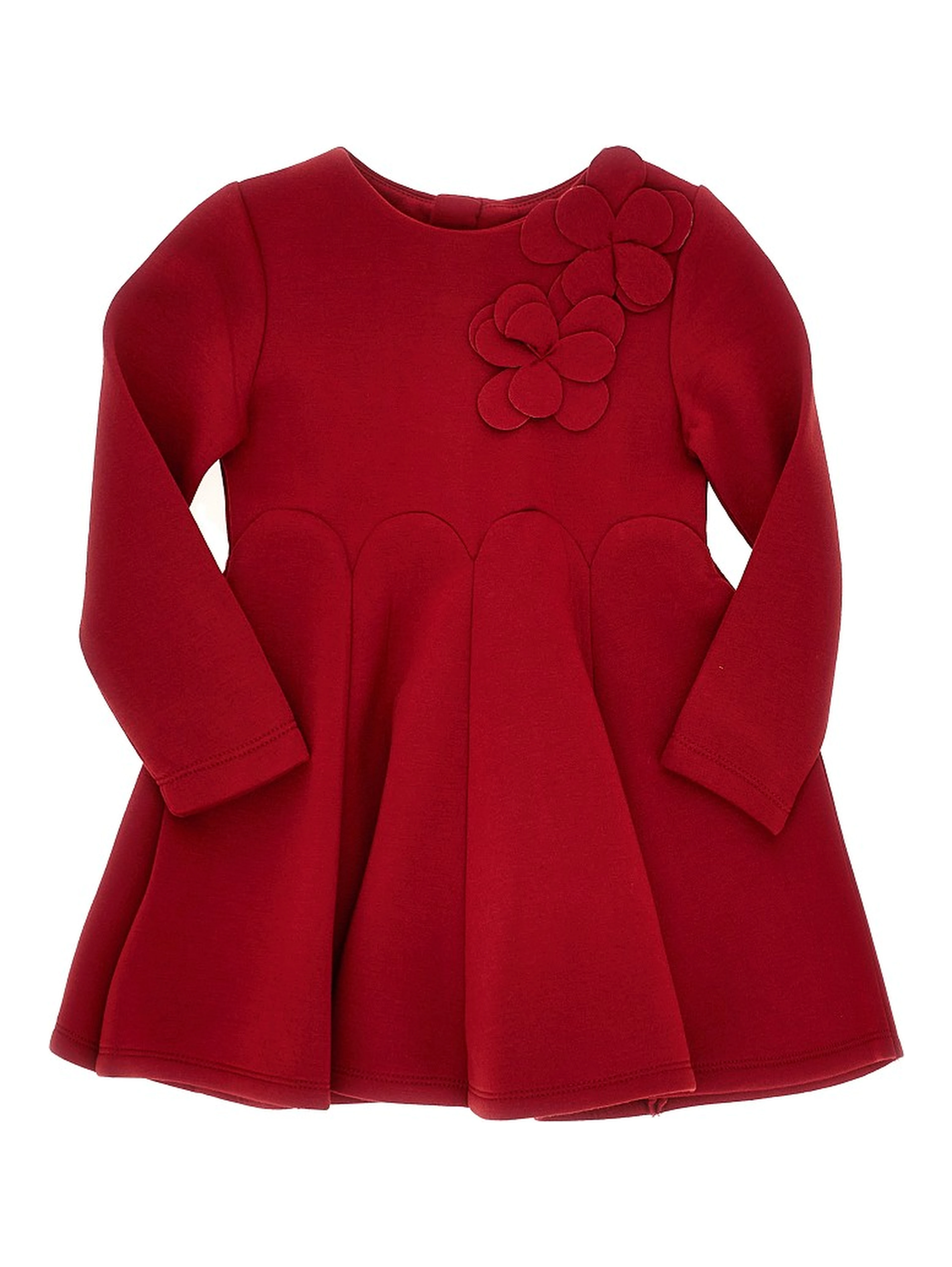 Flower details mini dress
