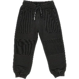 Sweatpants with ribbed details