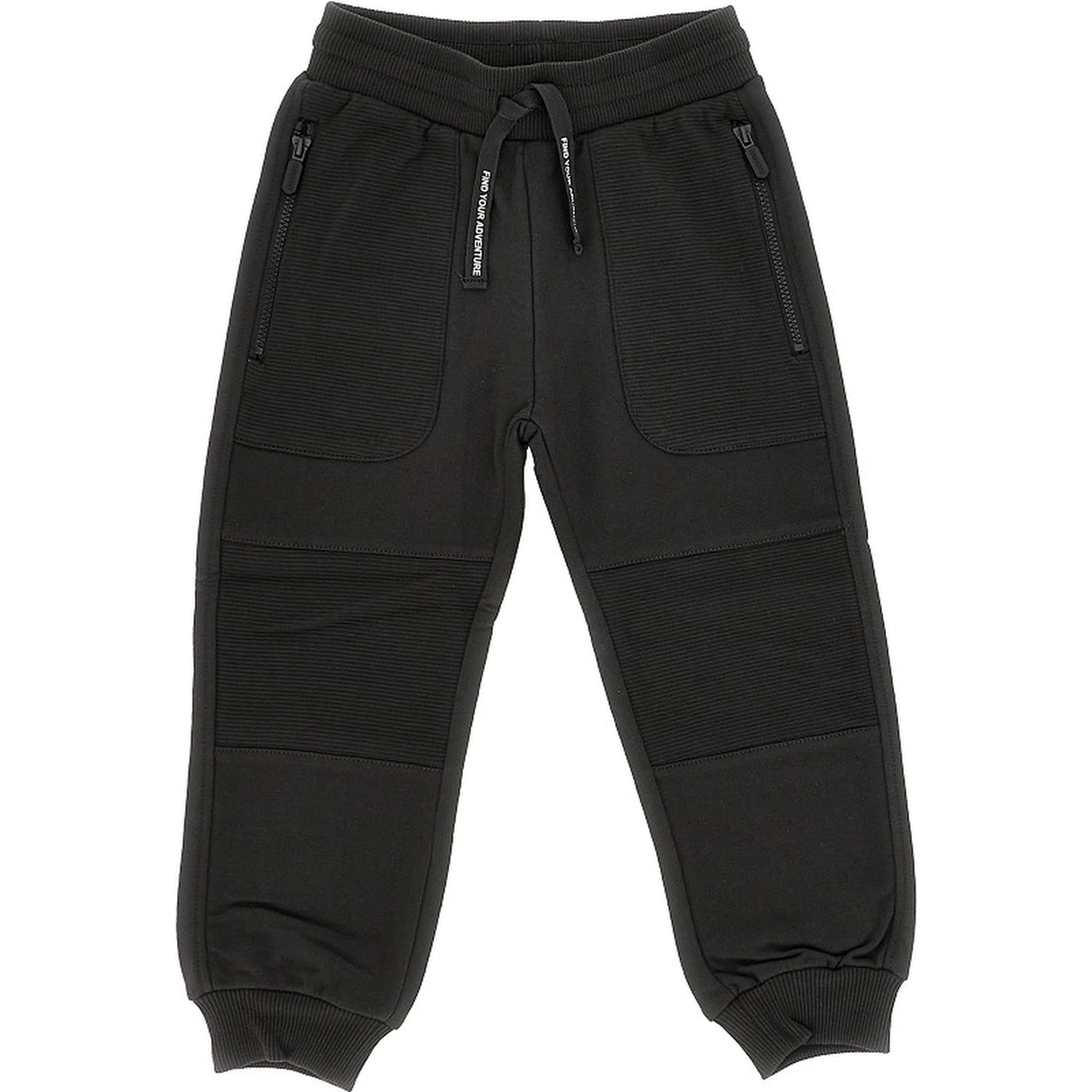 Sweatpants with ribbed details