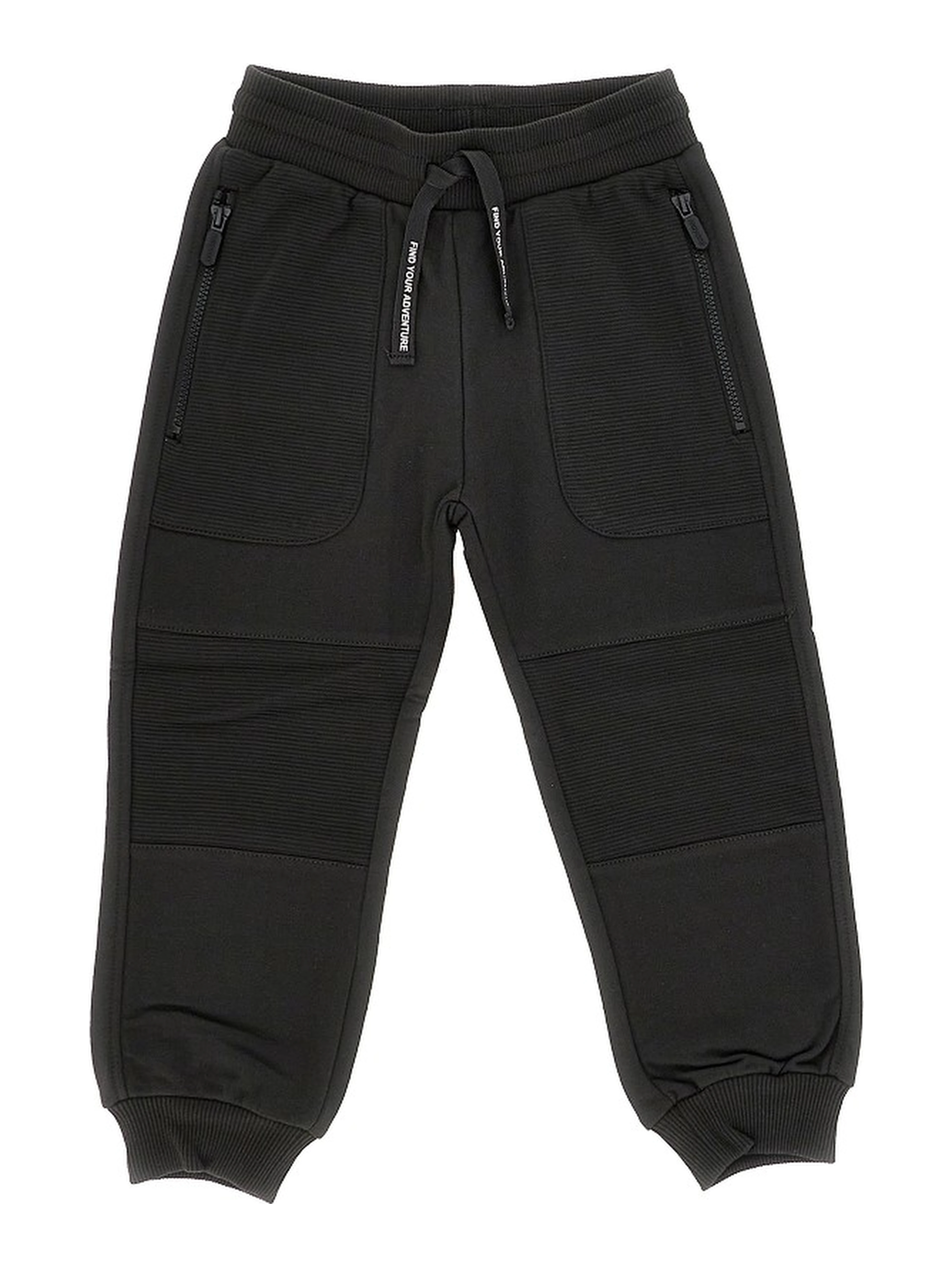Sweatpants with ribbed details