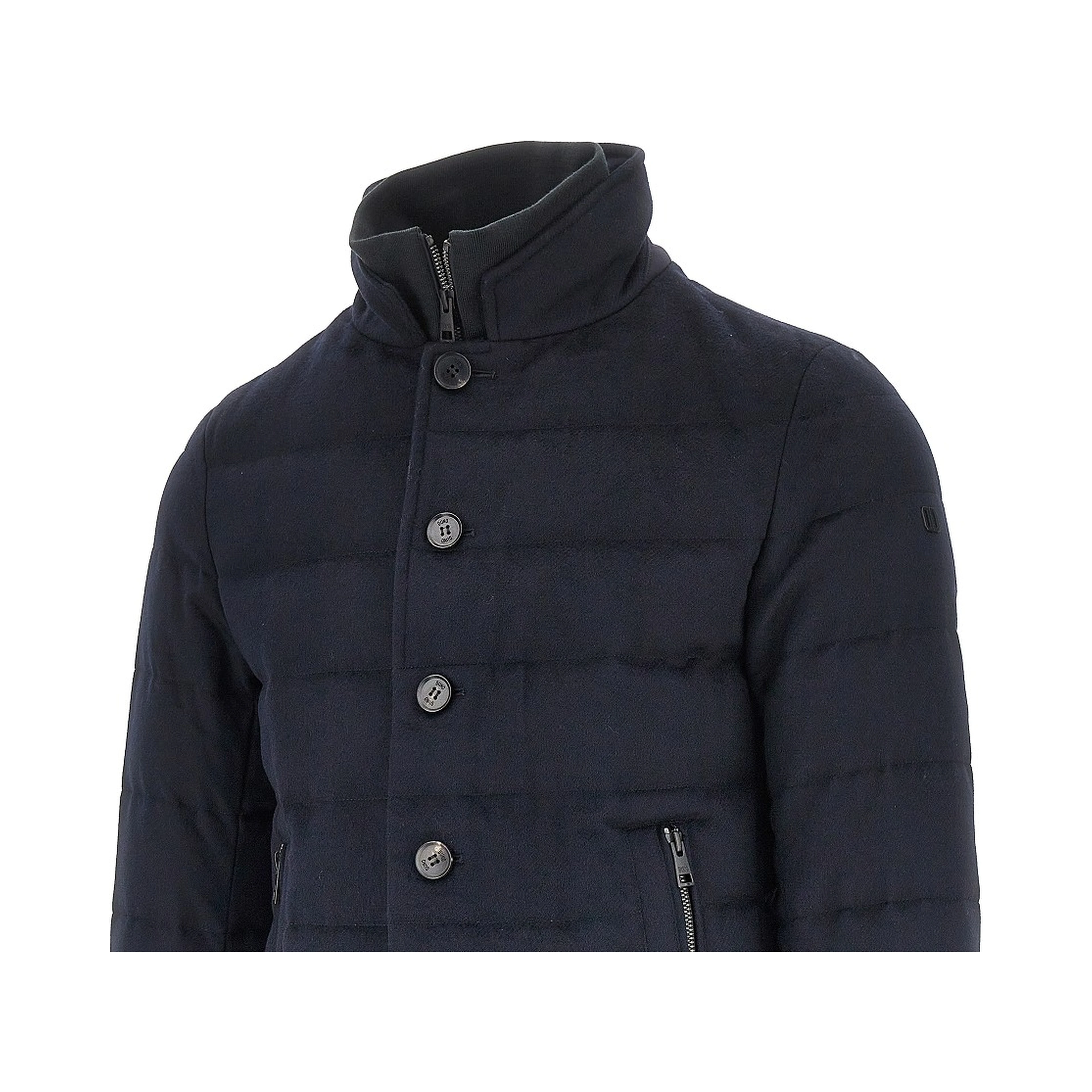'Master T' padded technical wool jacket