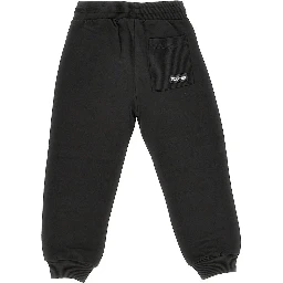 Sweatpants with ribbed details