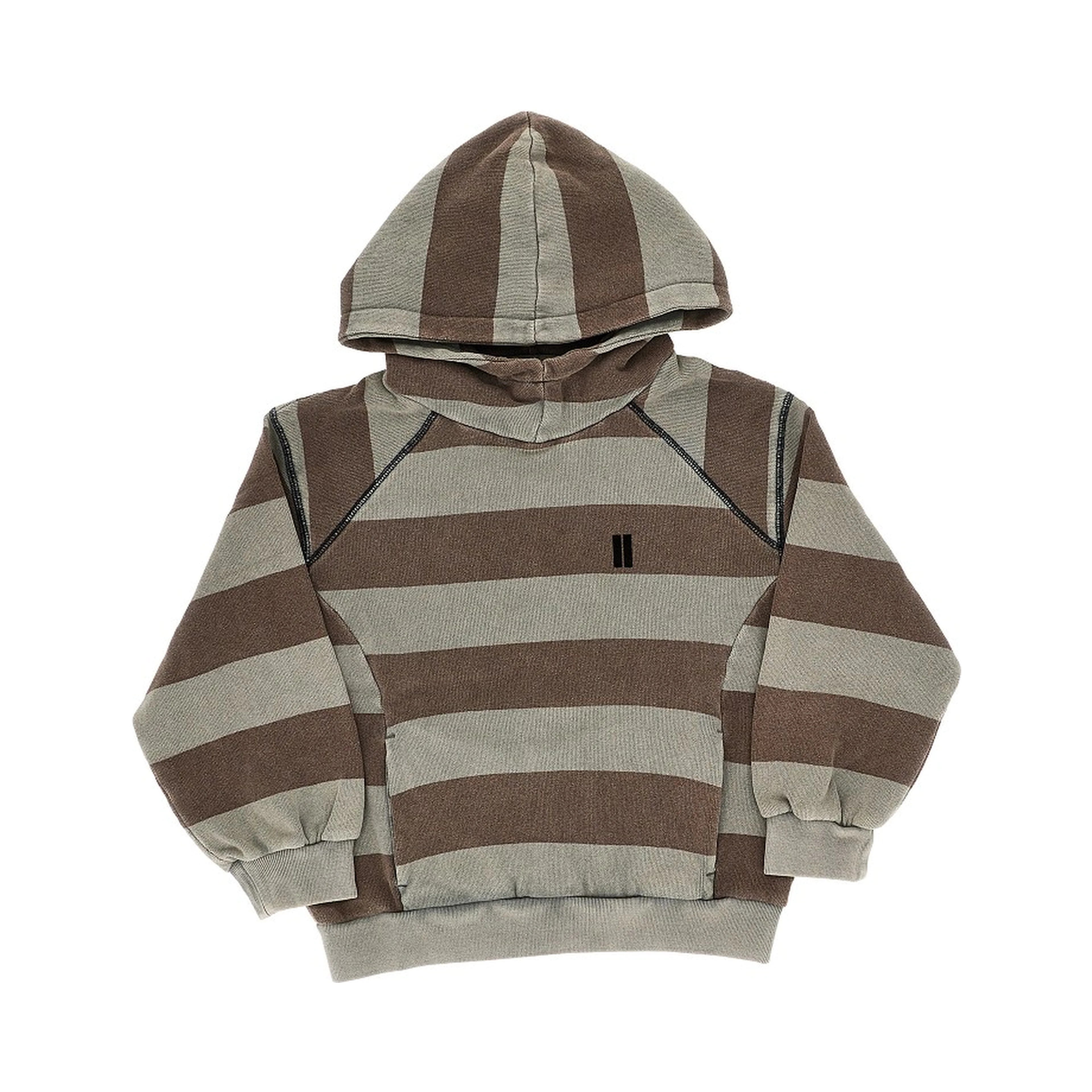 Relaxed Fit striped hoodie