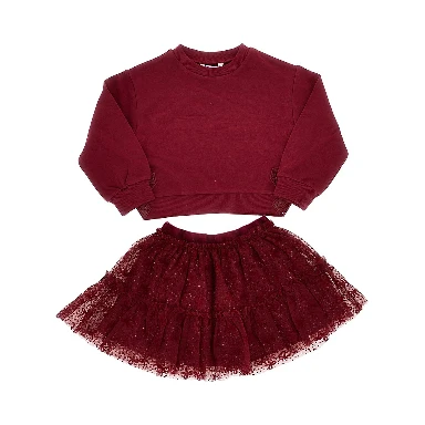 Sweatshirt and skirt set