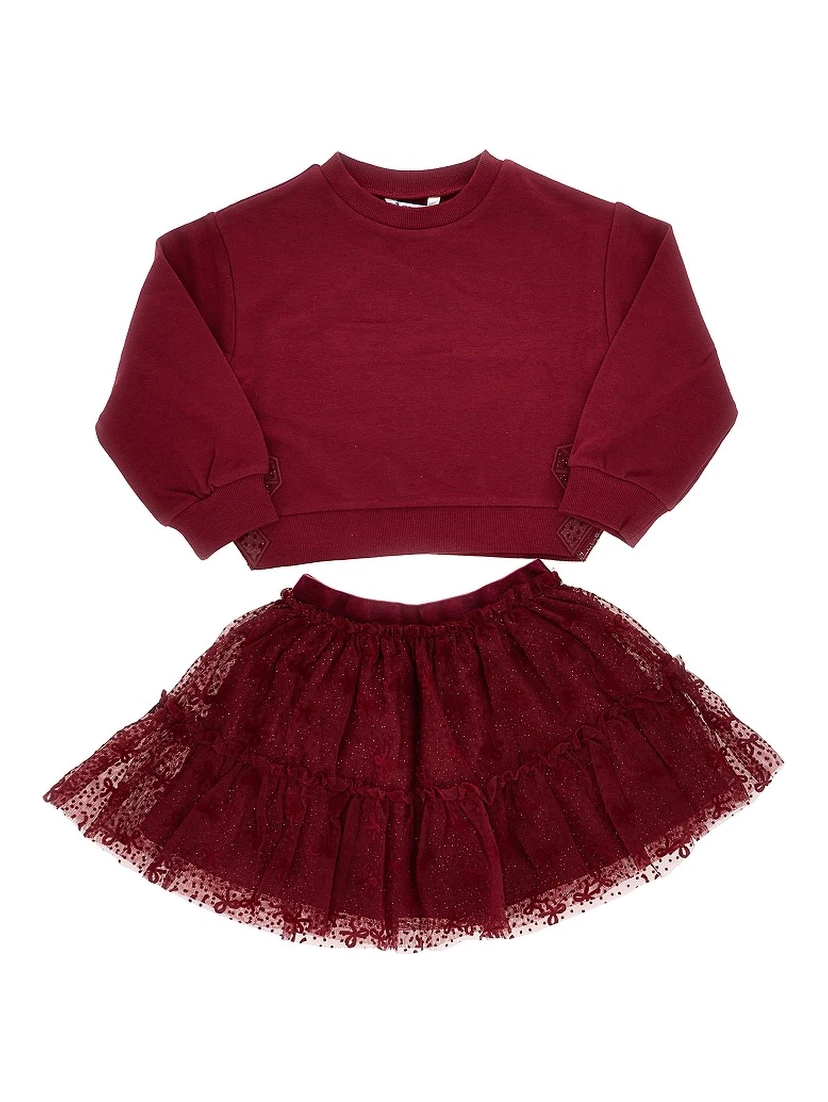 Sweatshirt and skirt set
