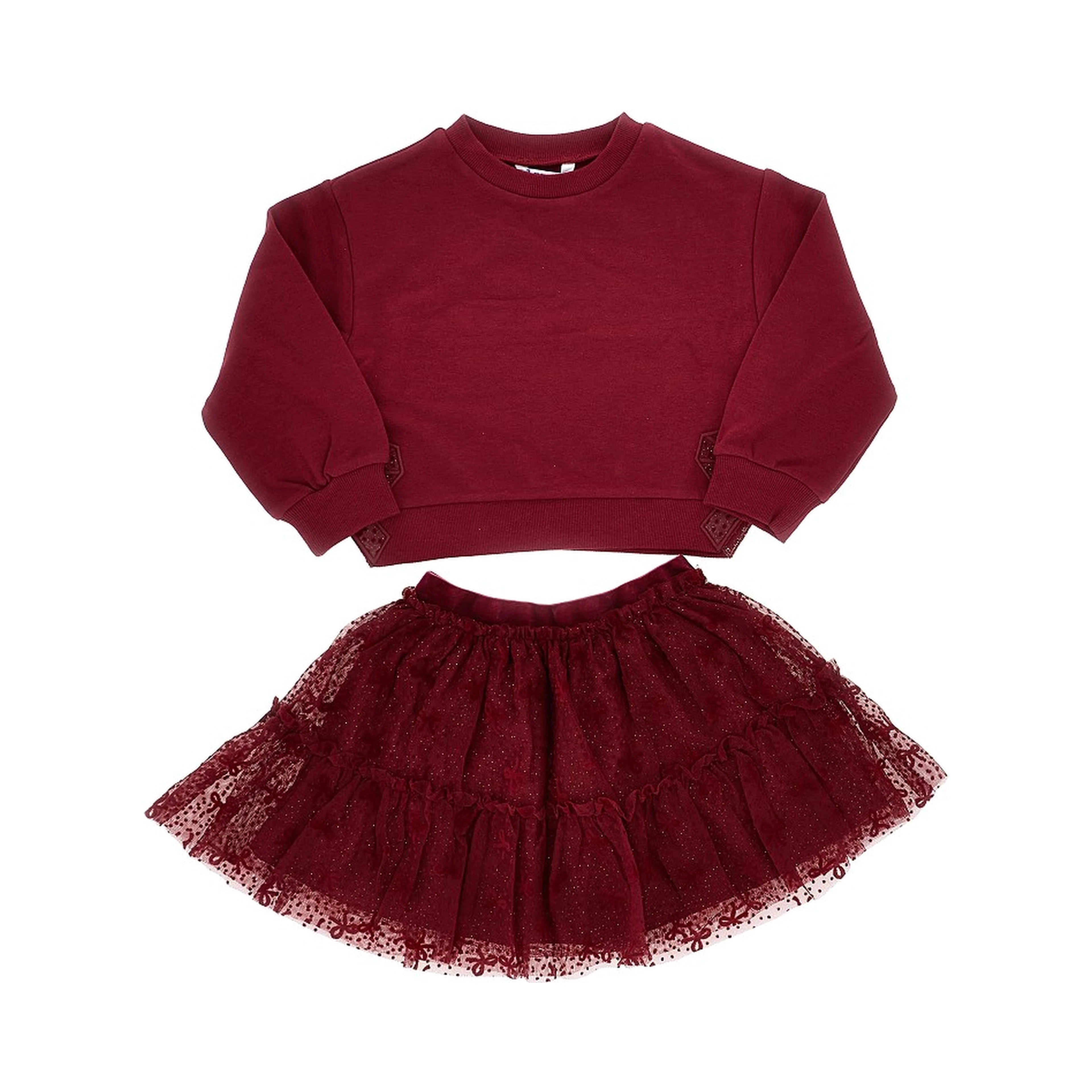 Sweatshirt and skirt set