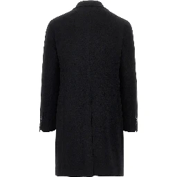 Double-breasted wool and cashmere coat