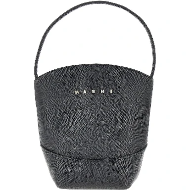 Faux leather bucket bag
