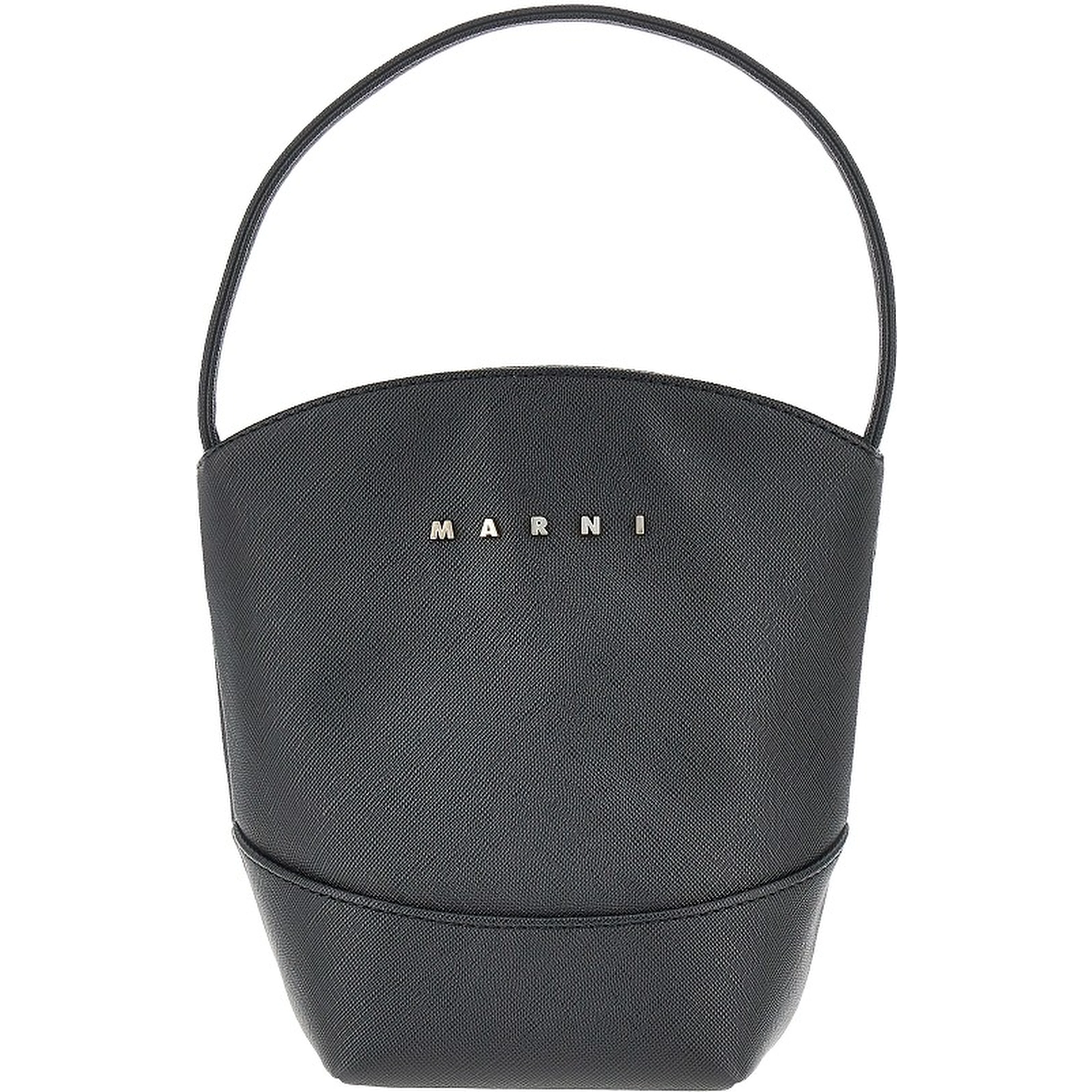 Faux leather bucket bag