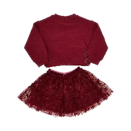Sweatshirt and skirt set