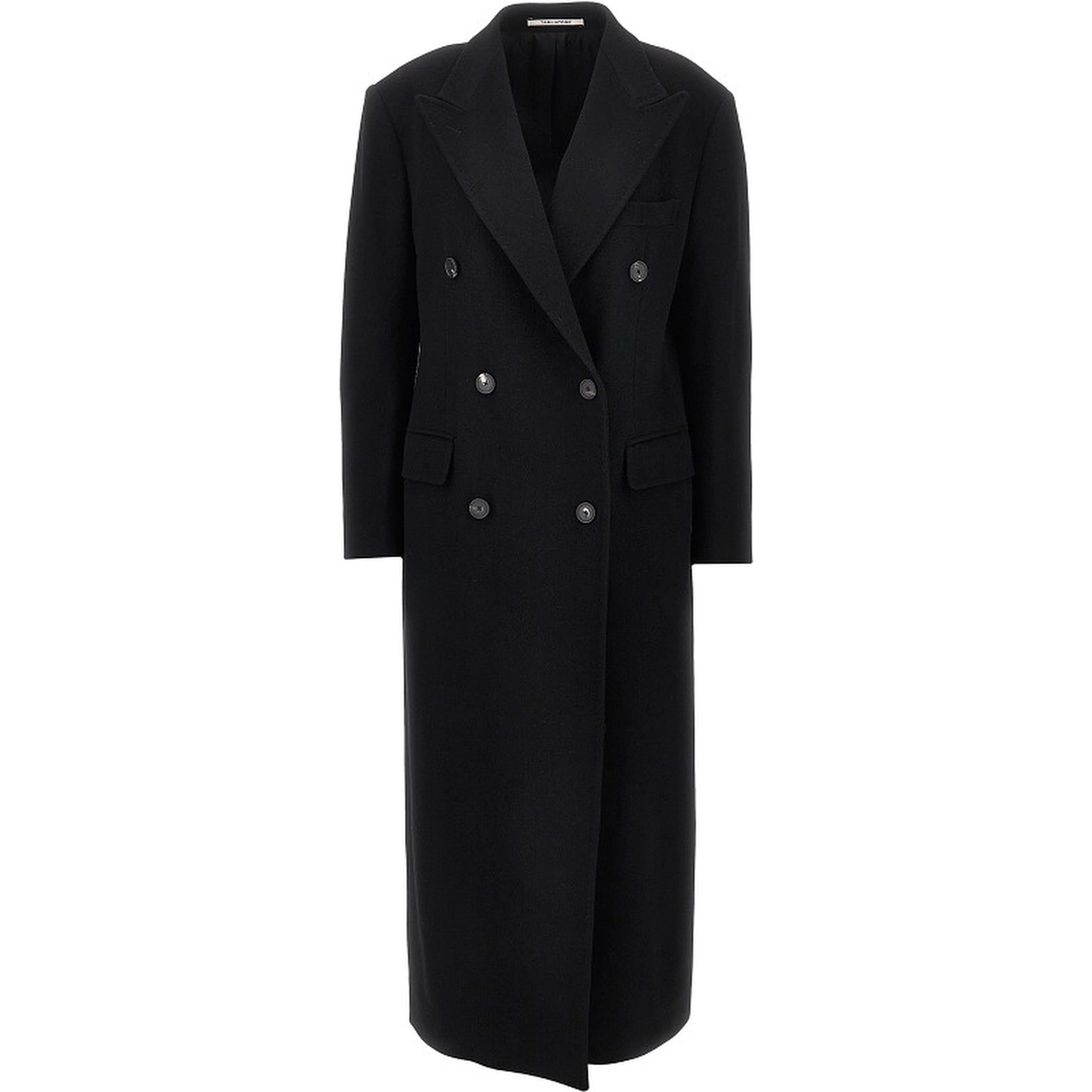 Wool and cashmere long coat