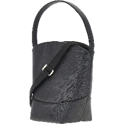 Faux leather bucket bag