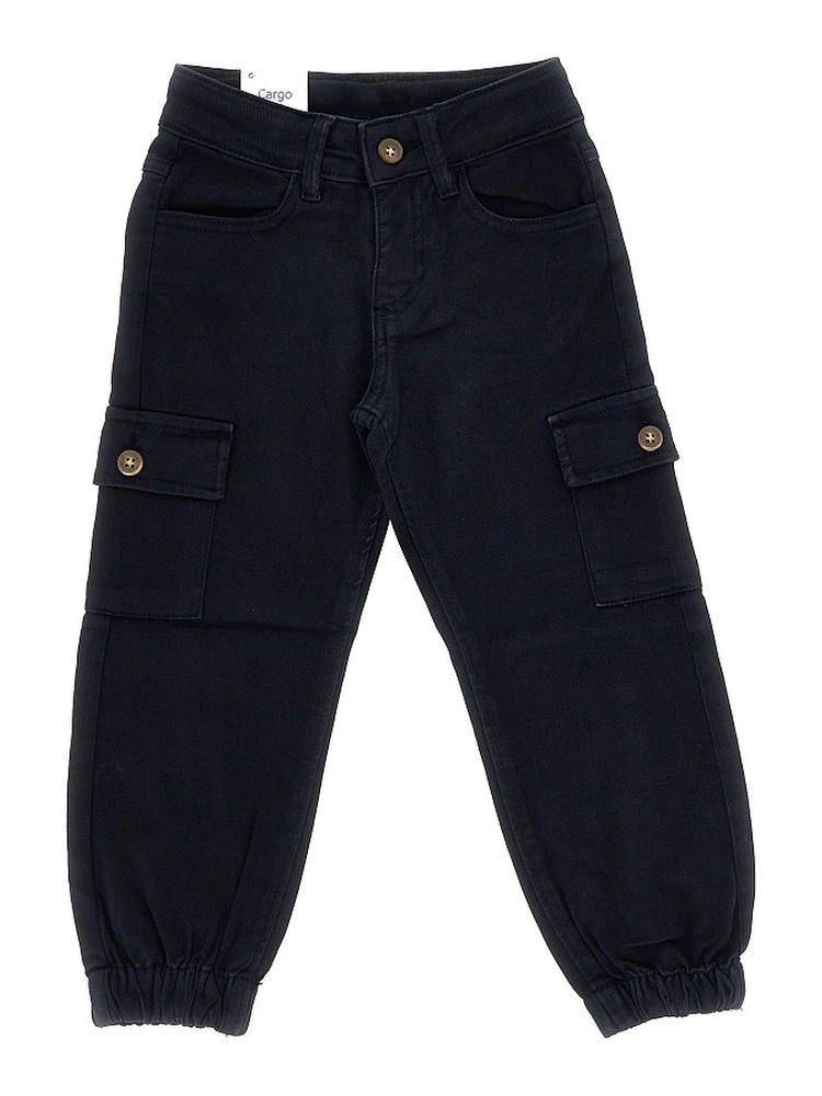 Stretch cotton cargo pants