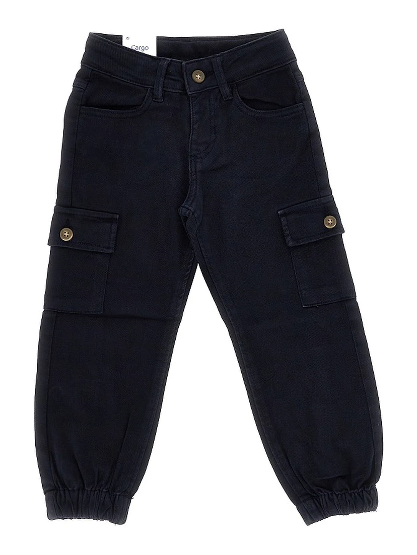 Stretch cotton cargo pants