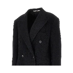 Wool and cashmere long coat