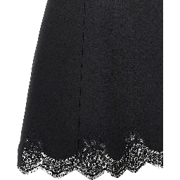 Crepe Couture mini dress with lace