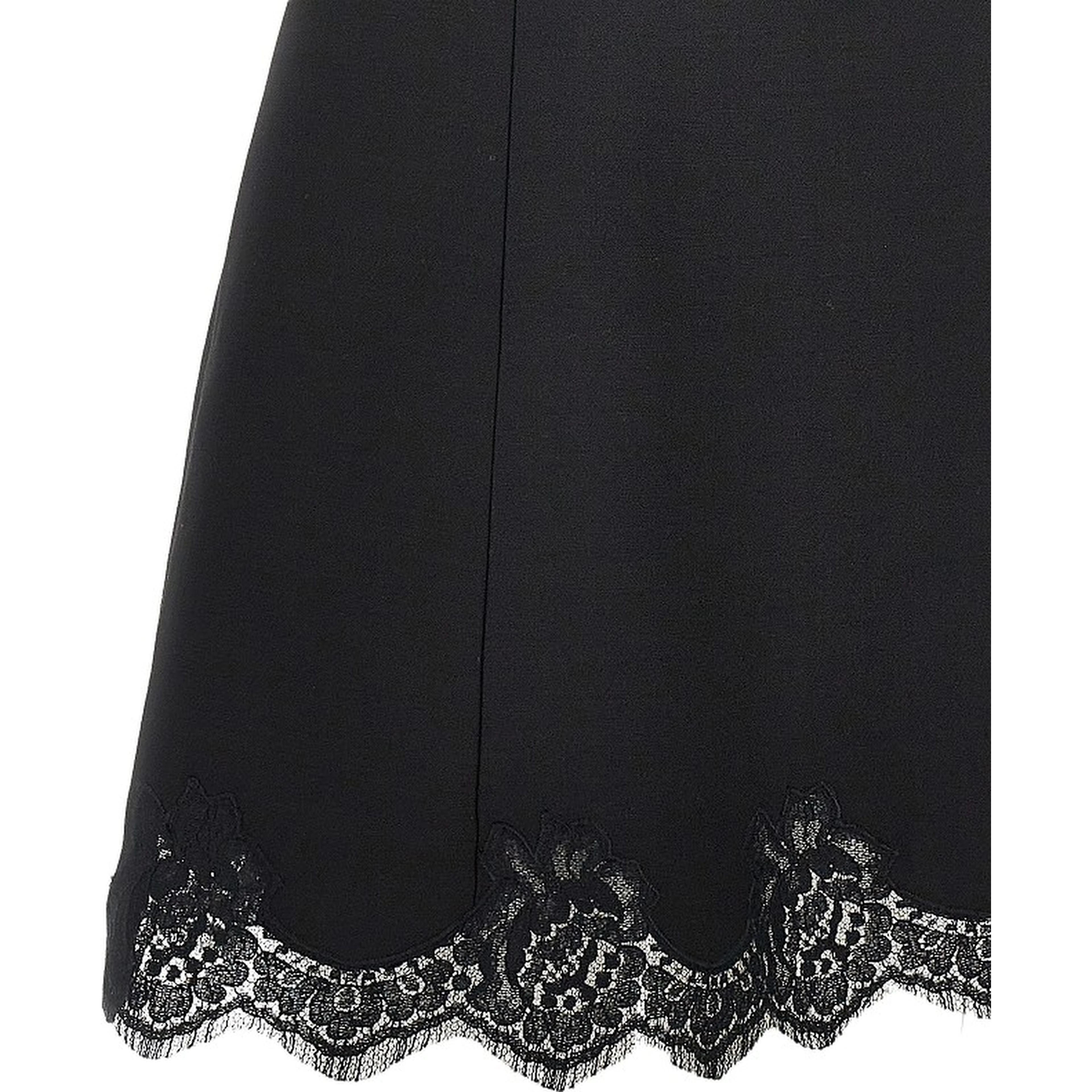 Crepe Couture mini dress with lace