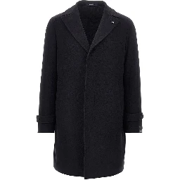 Cashmere and wool tailored coat