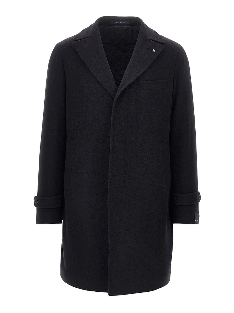 Cashmere and wool tailored coat
