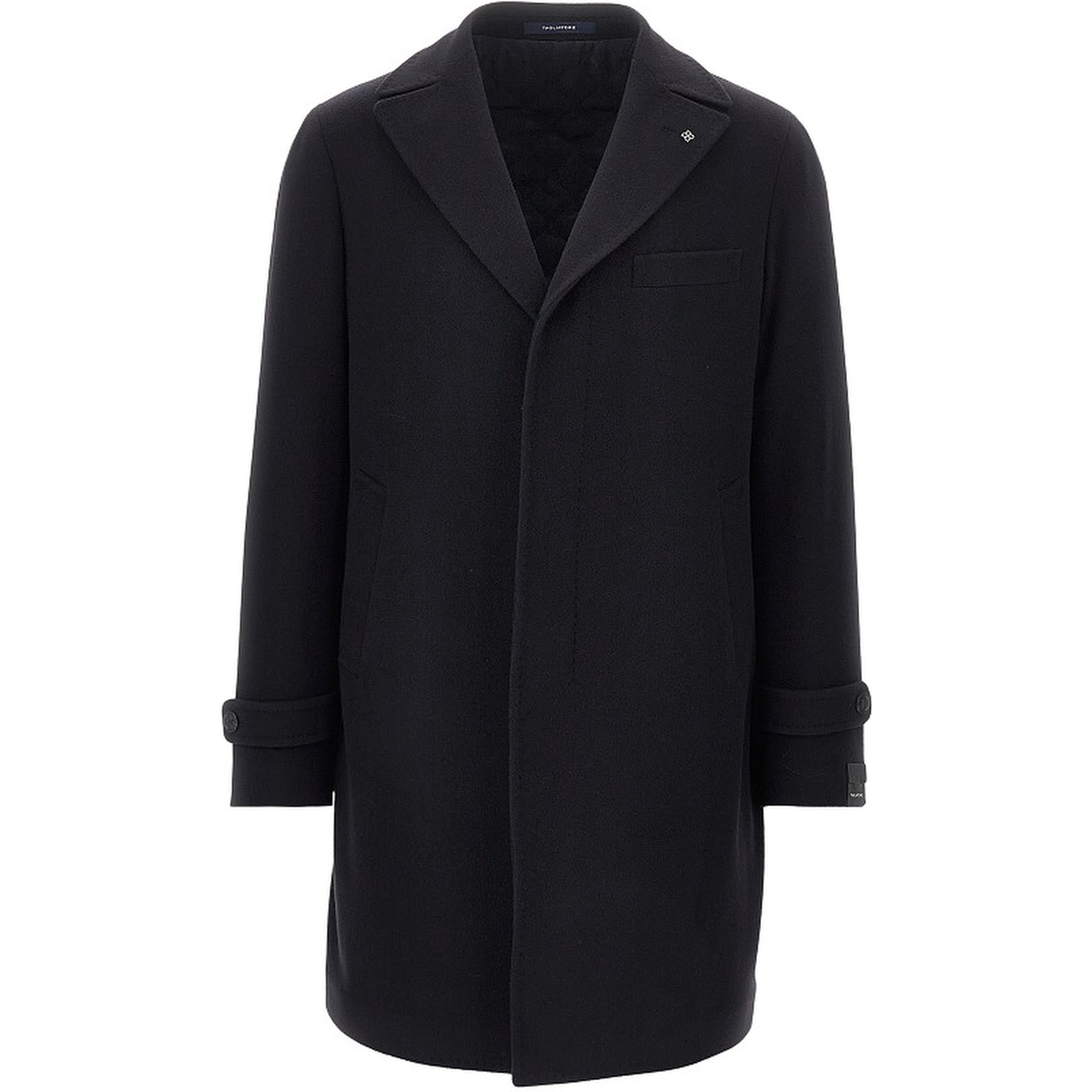 Cashmere and wool tailored coat