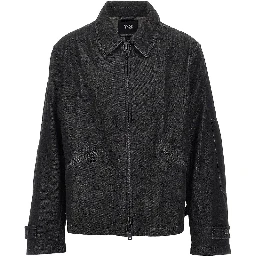 Denim blouson jacket