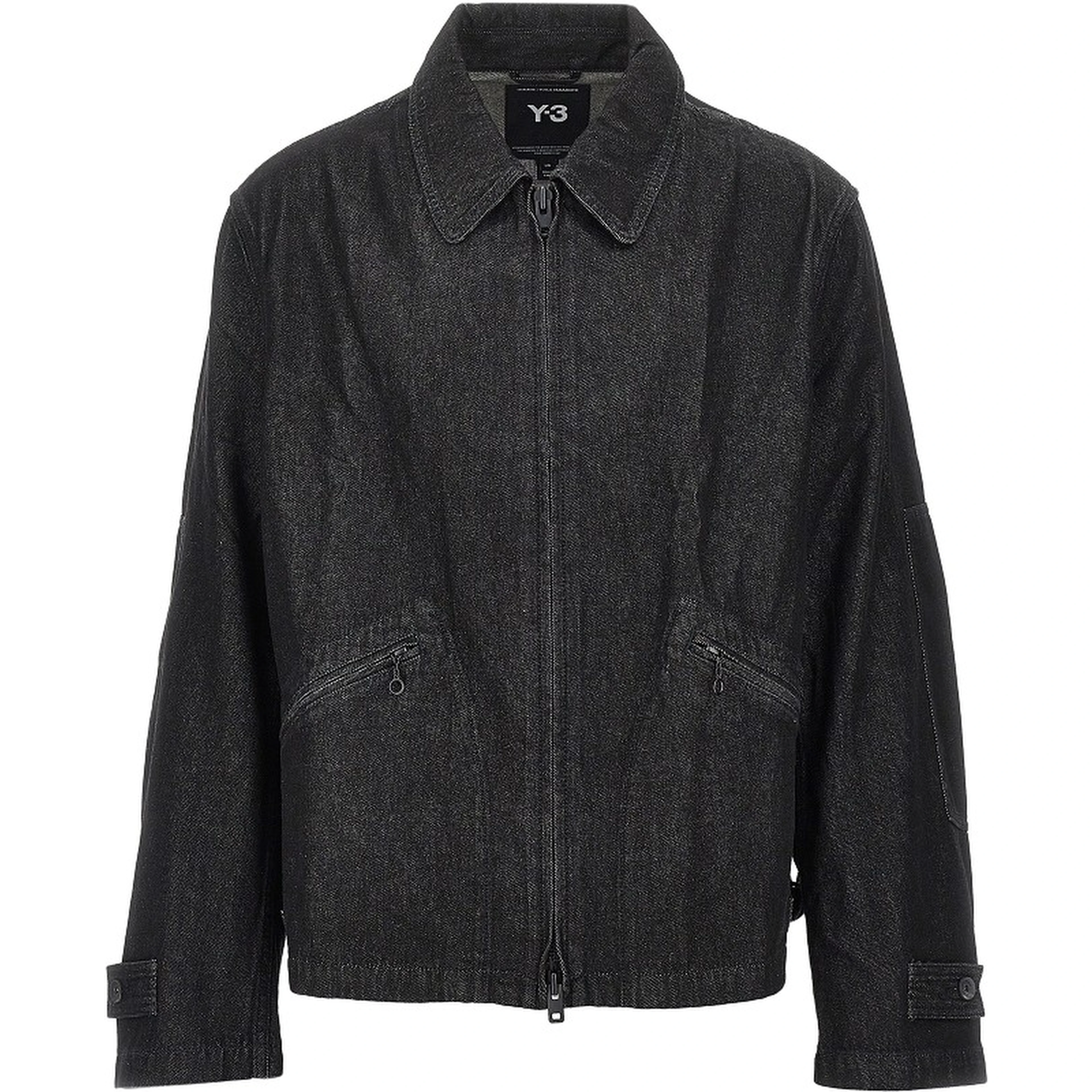 Denim blouson jacket