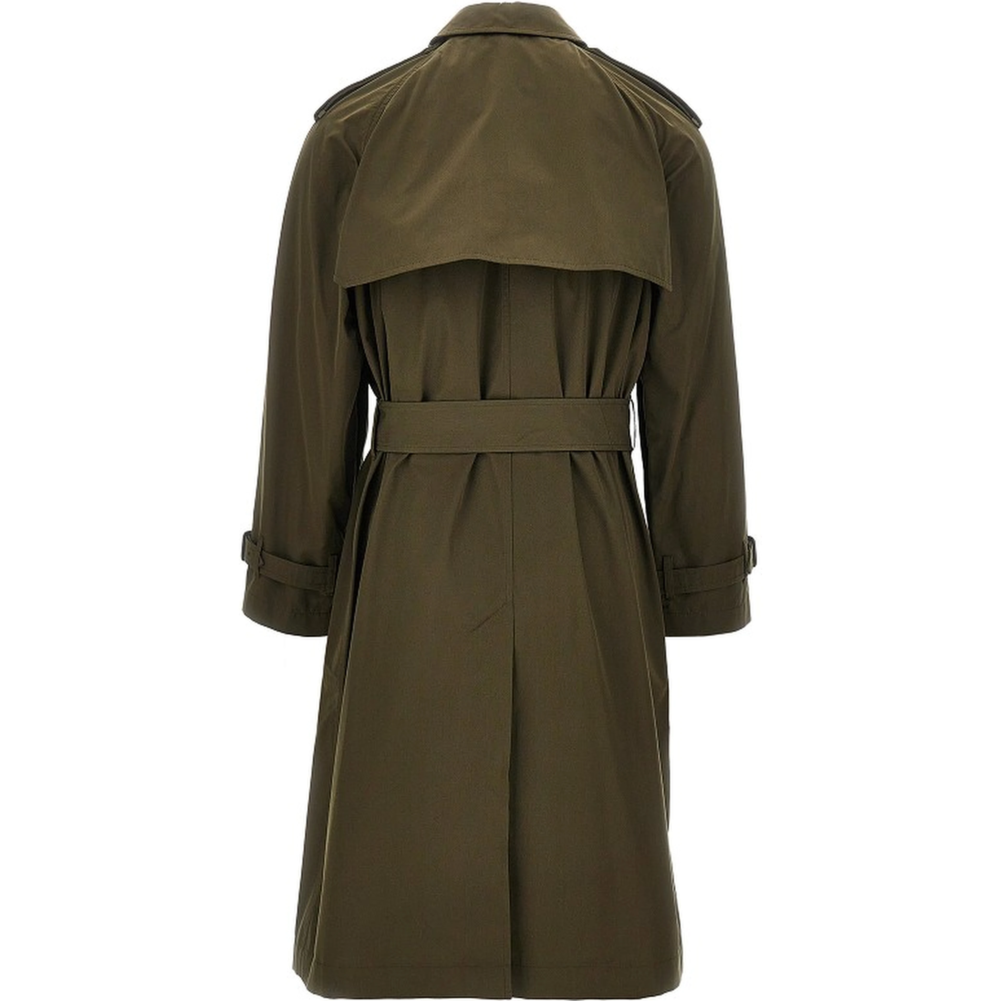 Cotton long trench coat