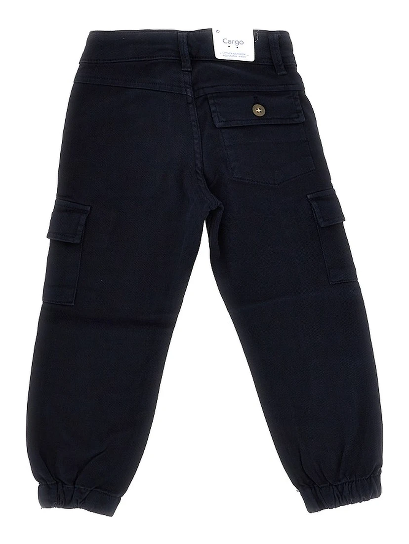 Stretch cotton cargo pants