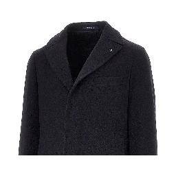 Cashmere and wool tailored coat