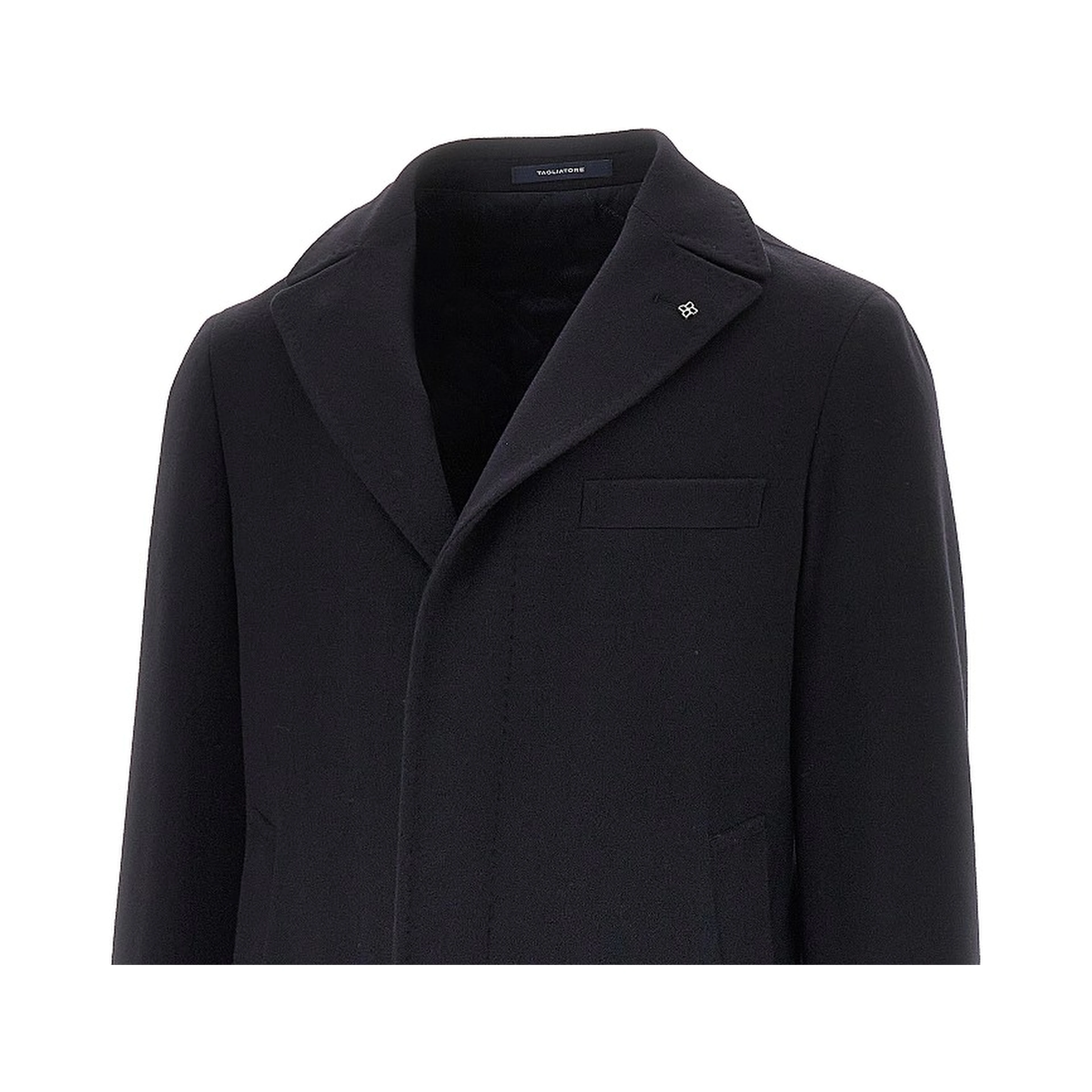 Cashmere and wool tailored coat