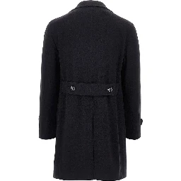 Cashmere and wool tailored coat