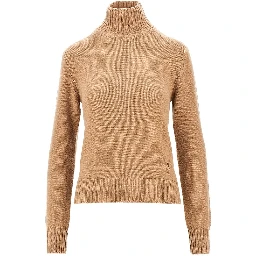 Cashmere standing collar sweater