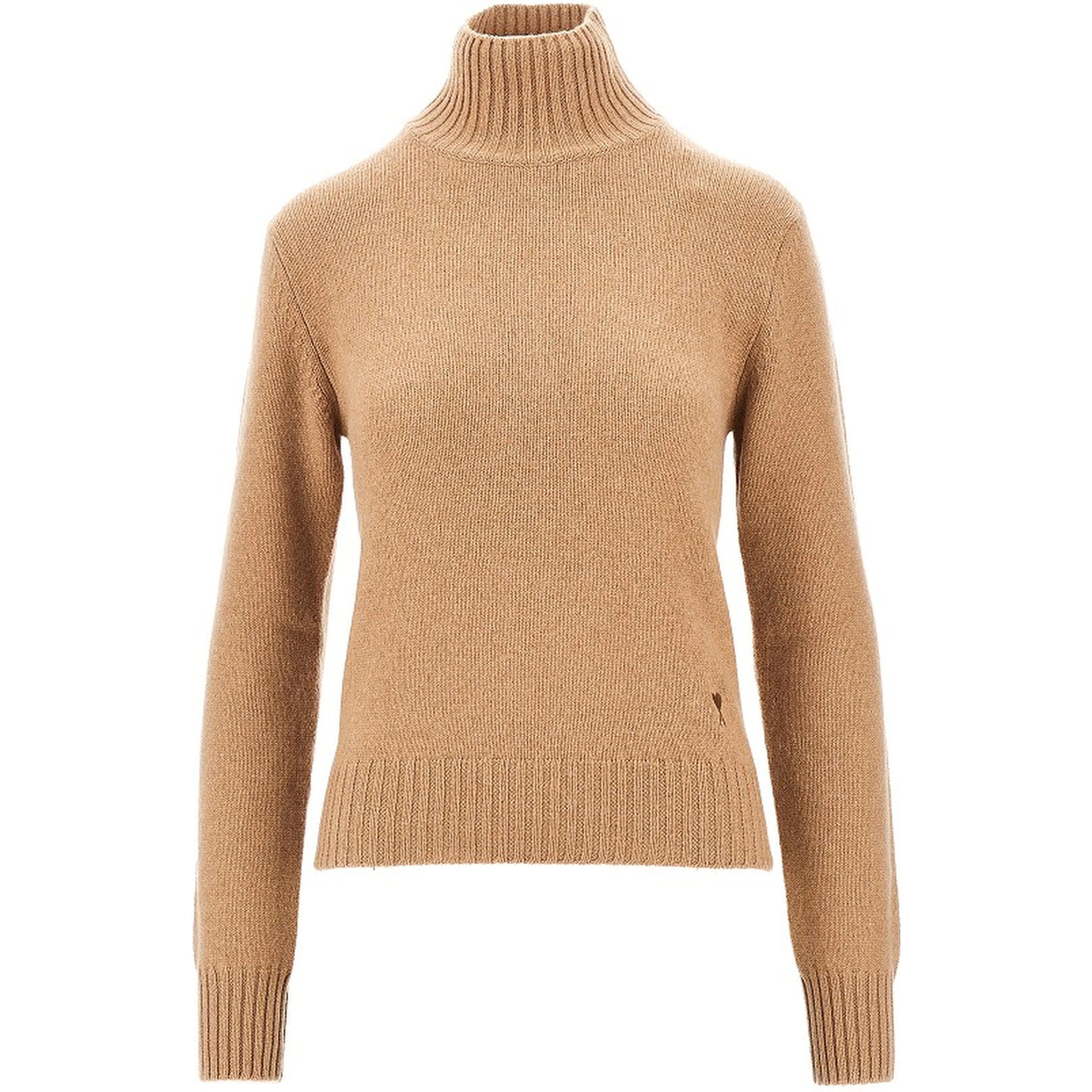 Cashmere standing collar sweater
