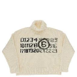 Wool-blend turtleneck sweater