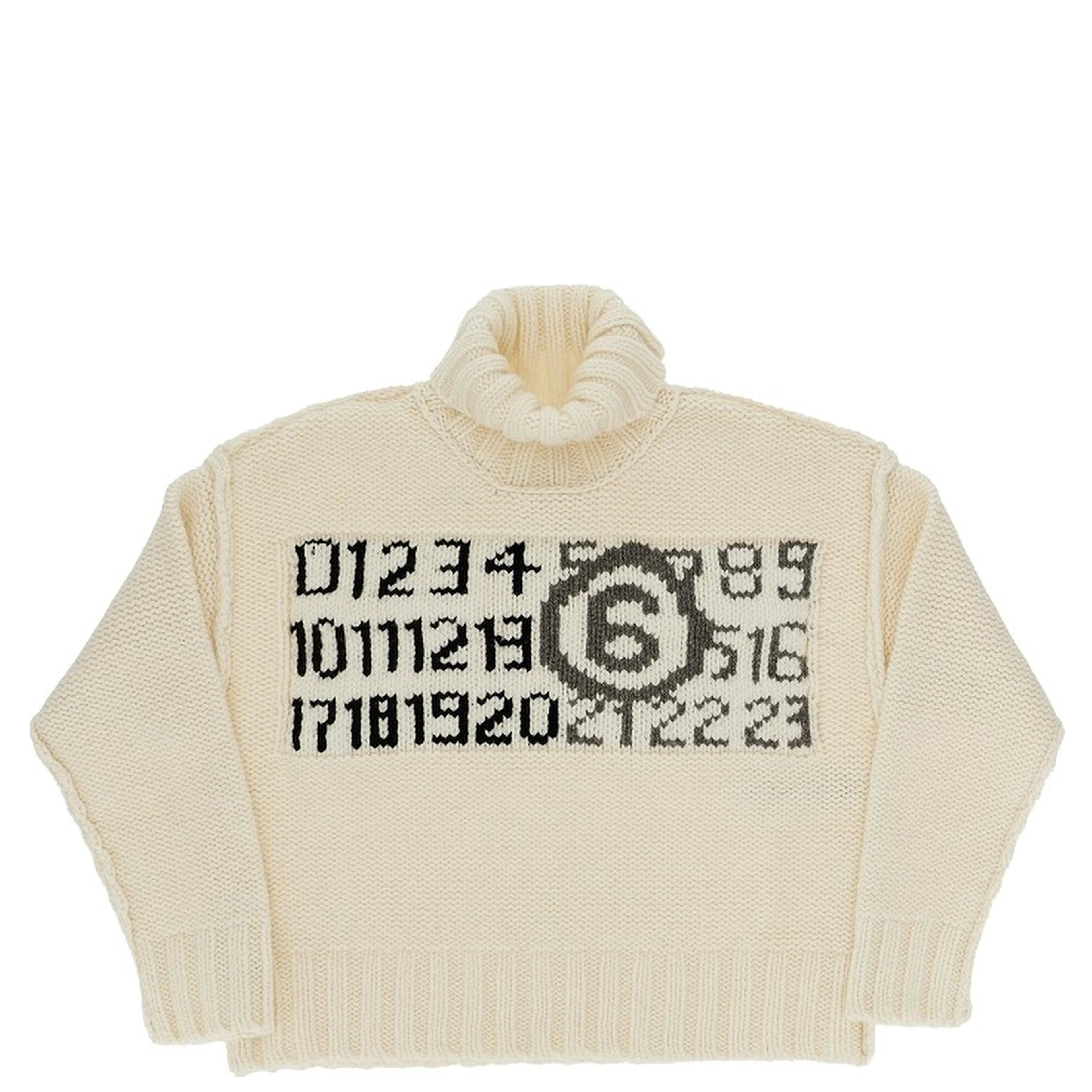 Wool-blend turtleneck sweater