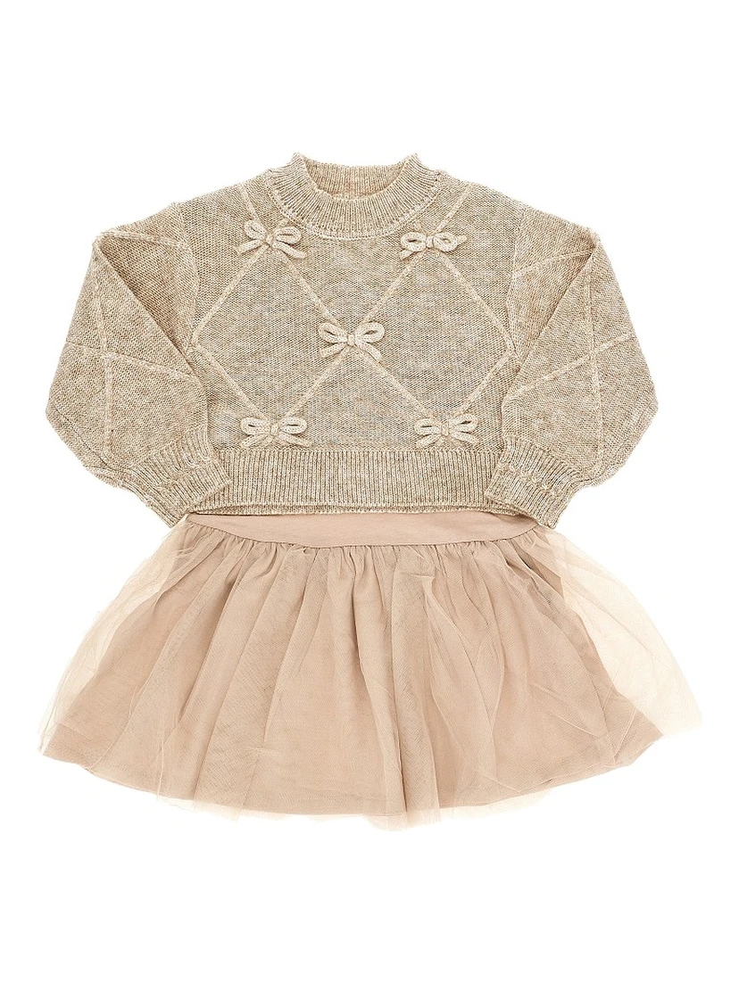 Tulle mini dress woth sweater