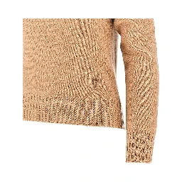 Cashmere standing collar sweater