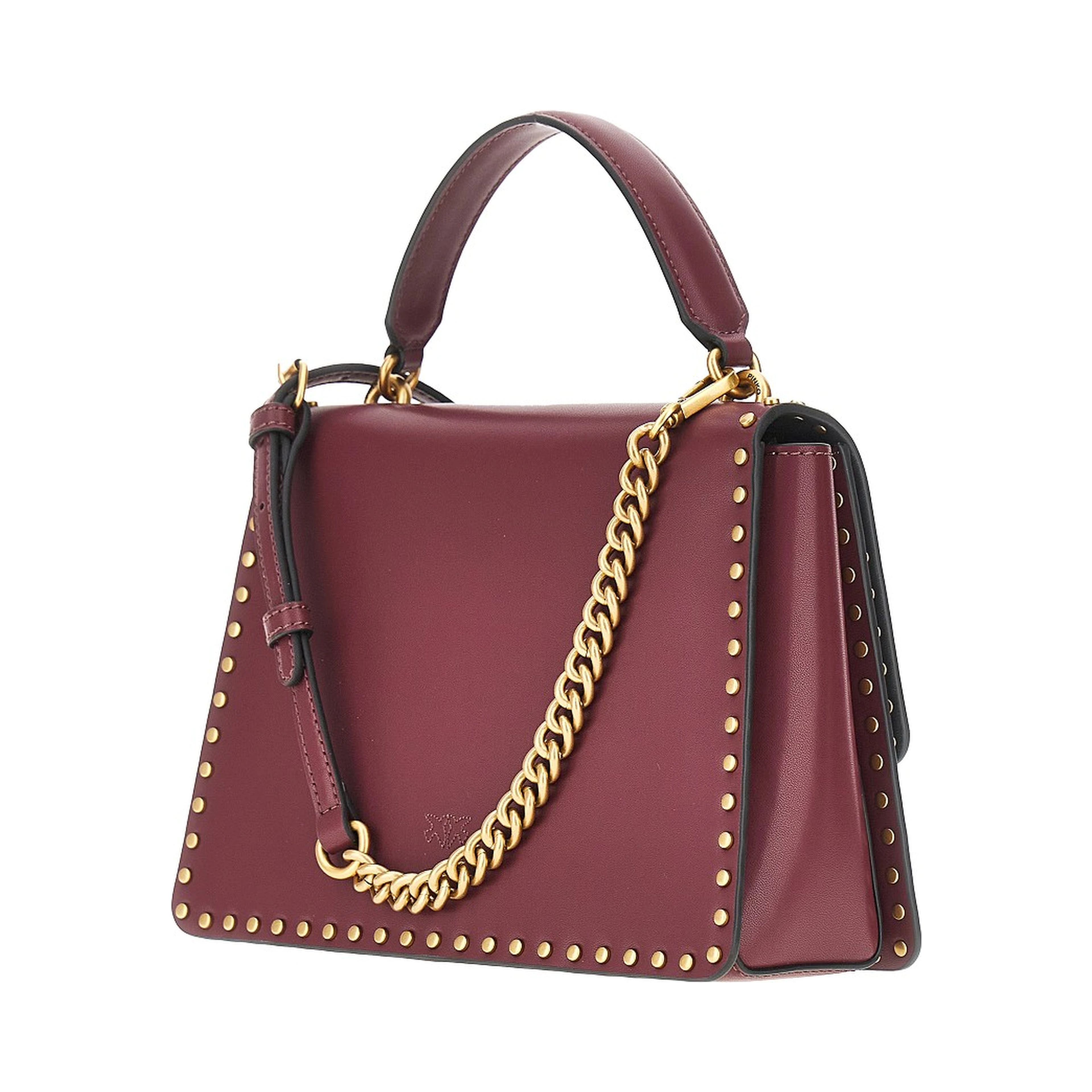Leather bag with Love Birds buckle