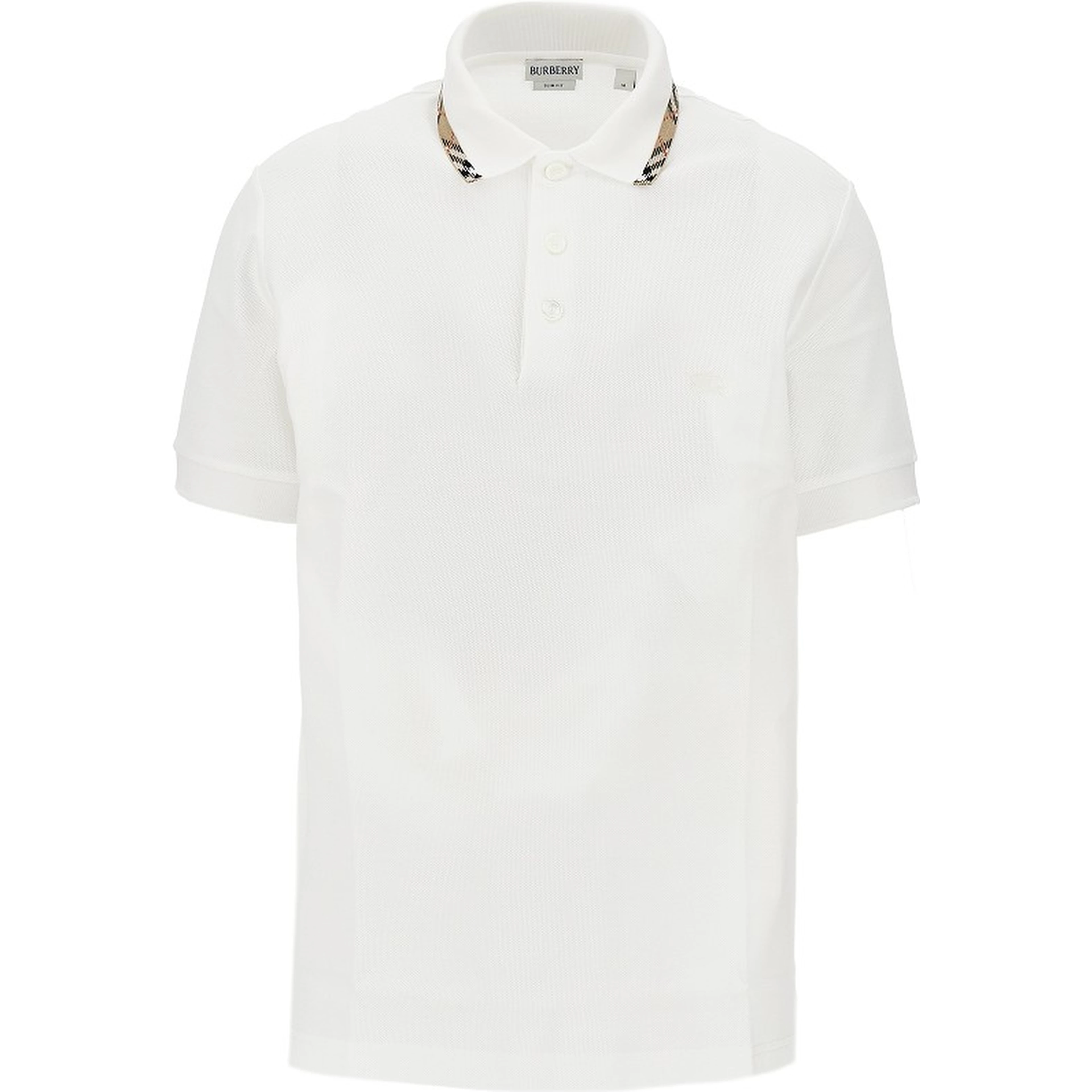 Piquet polo shirt with Check trimmings