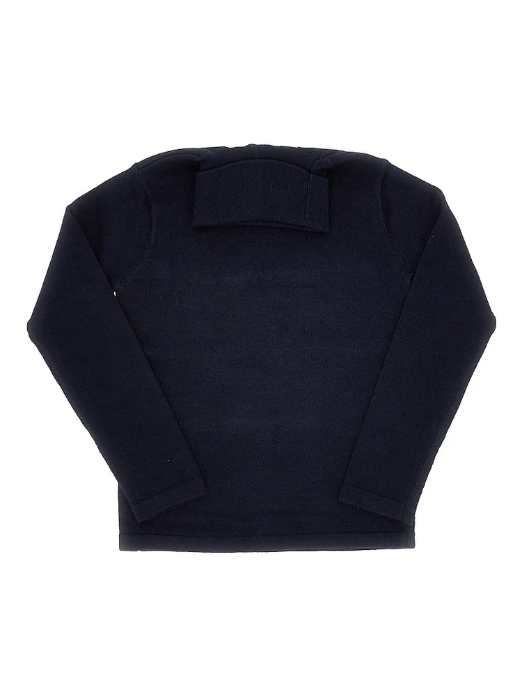 Stretch jersey turtleneck top