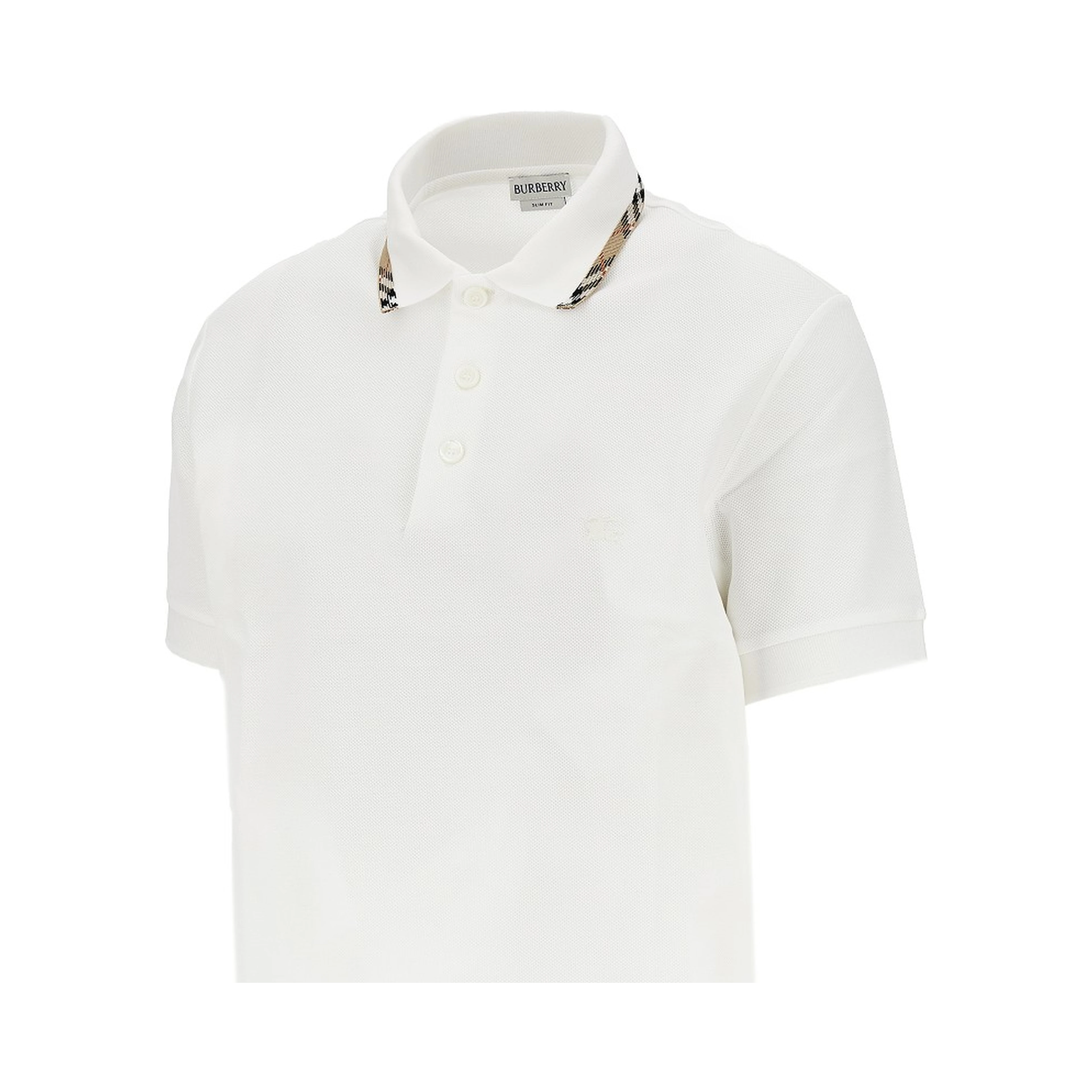Piquet polo shirt with Check trimmings