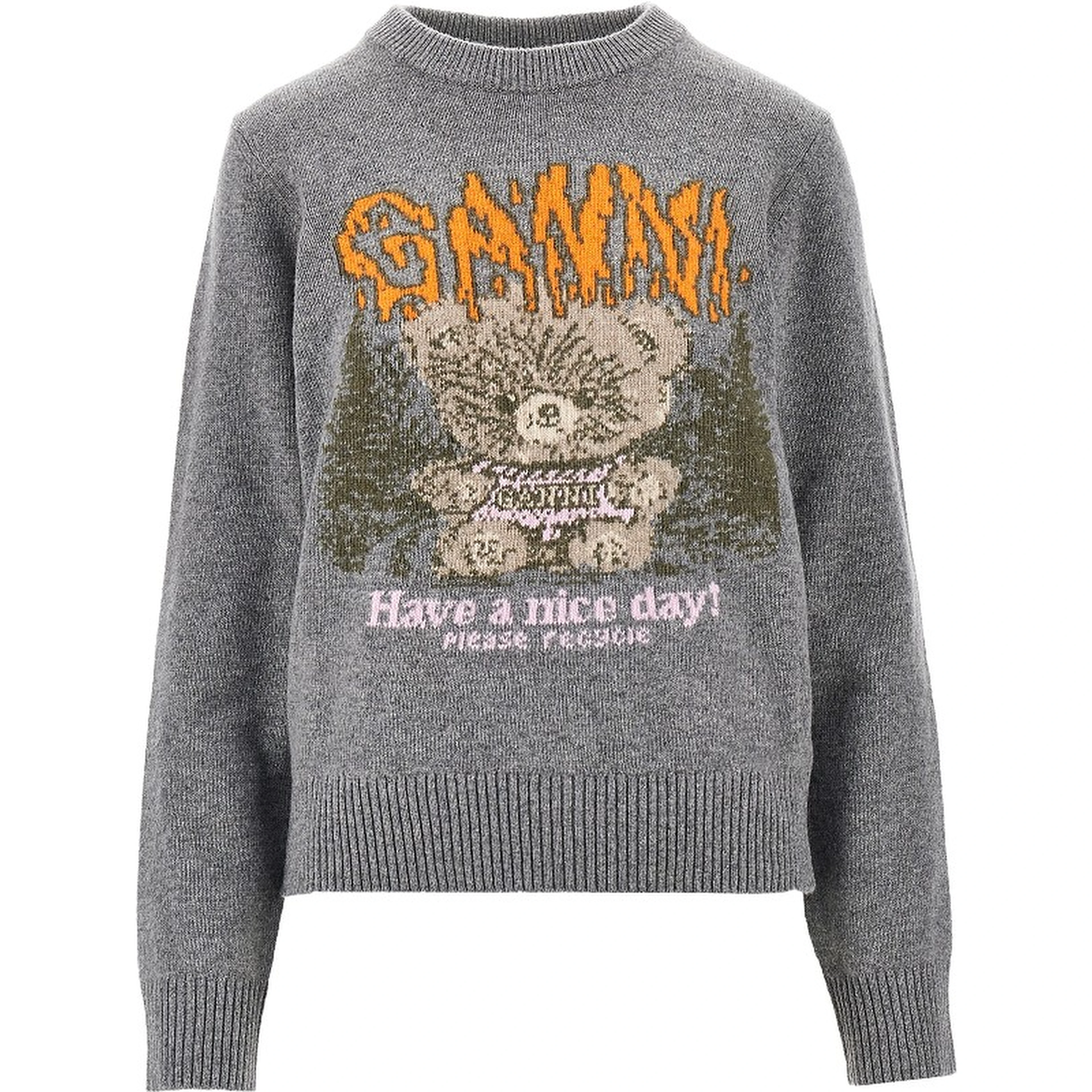 'Forest Teddy' wool-blend sweater