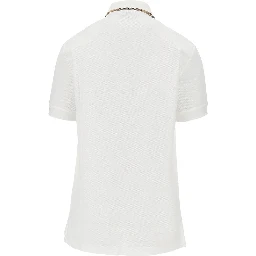 Piquet polo shirt with Check trimmings