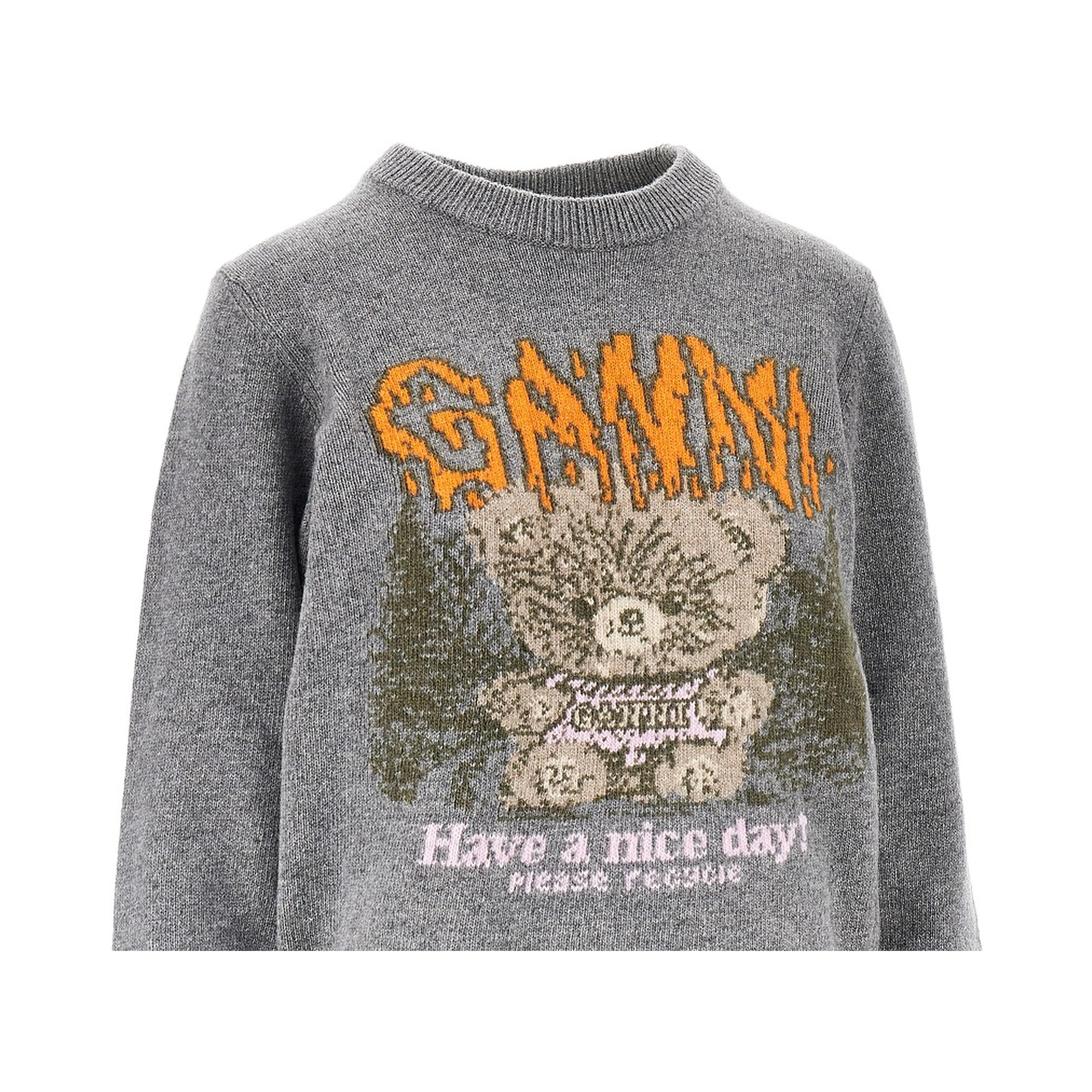 'Forest Teddy' wool-blend sweater