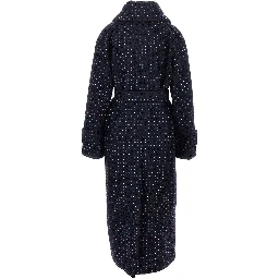 Full-strass wool long coat