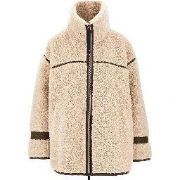 Faux shearling oversized jacket