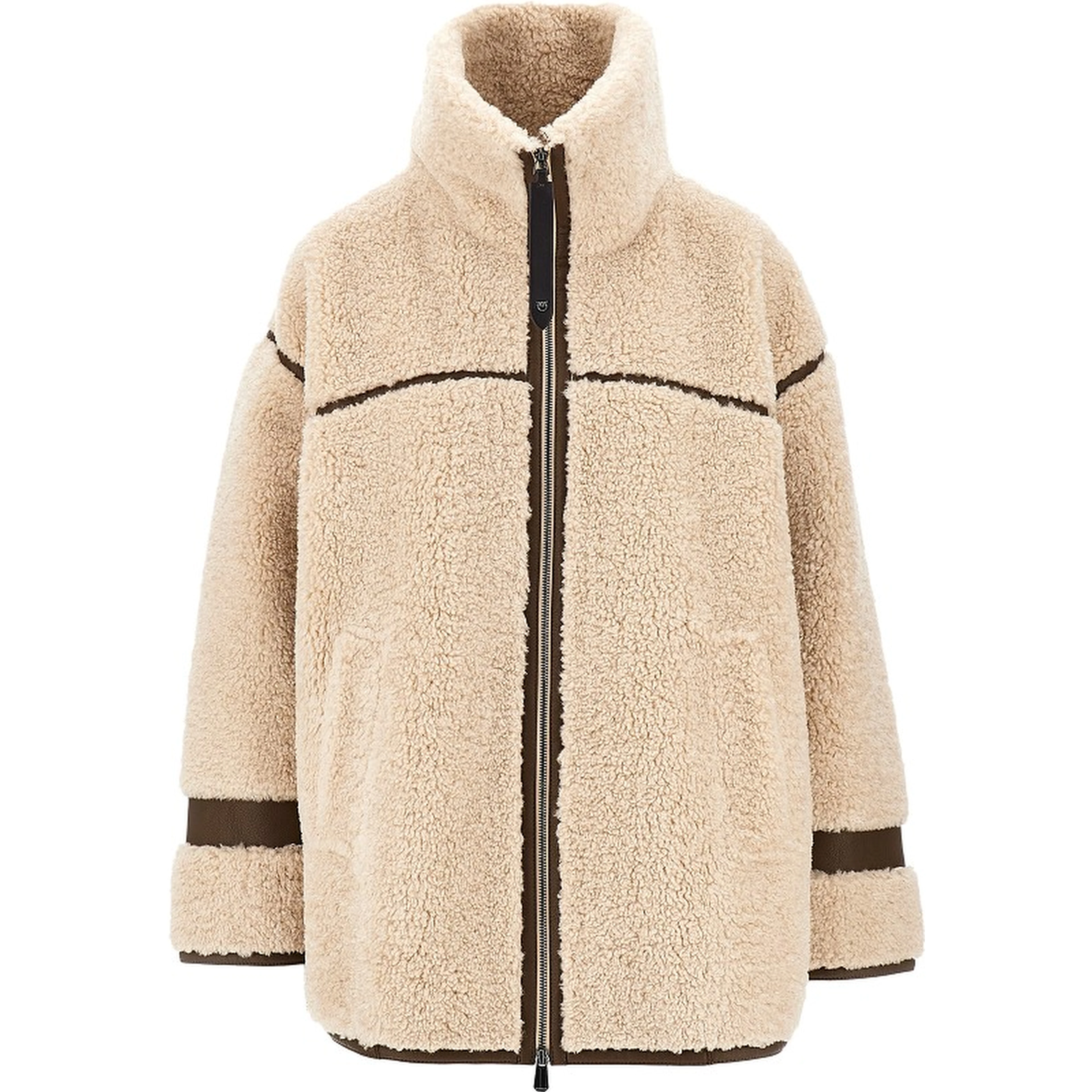 Faux shearling oversized jacket