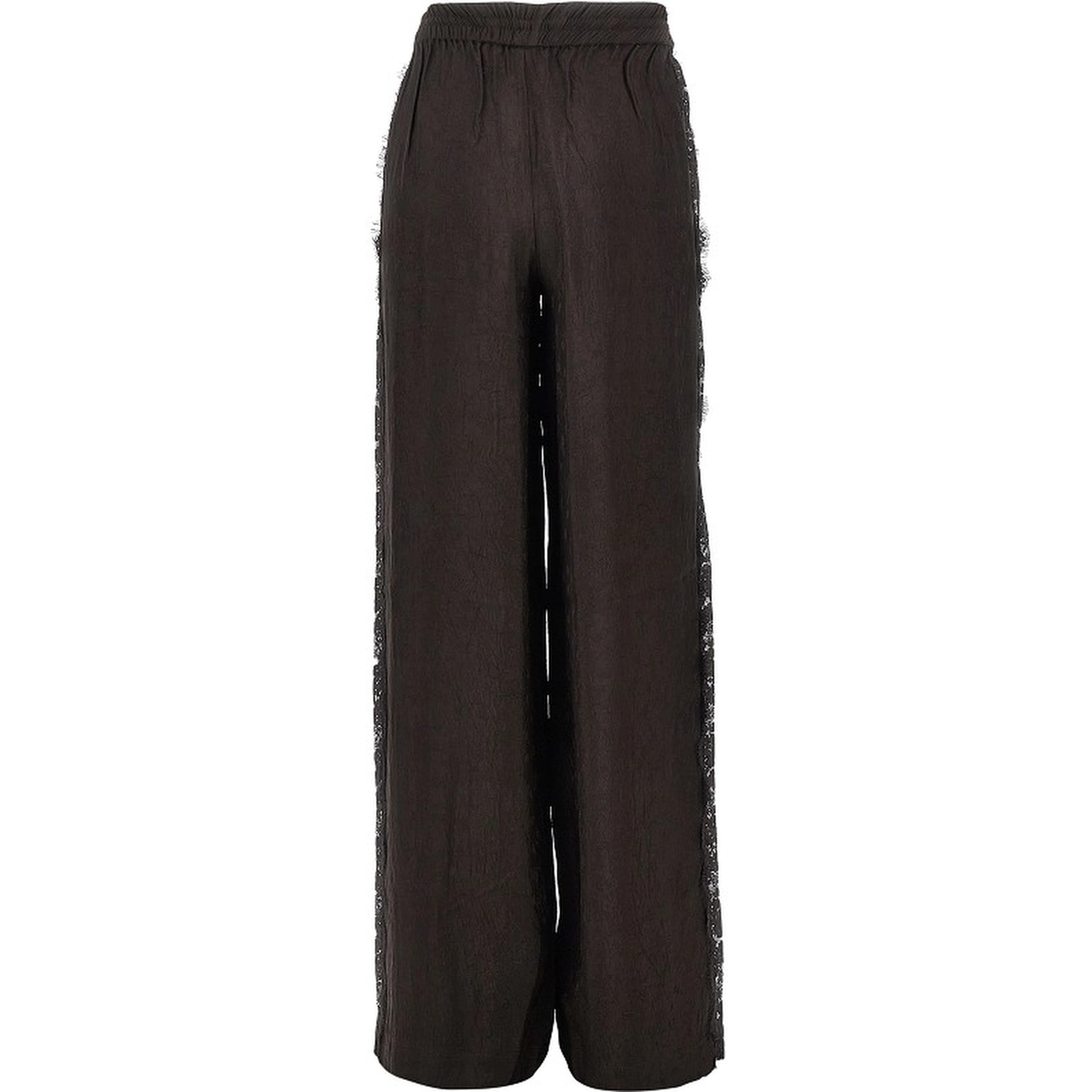 Jacquard pants with lace bands